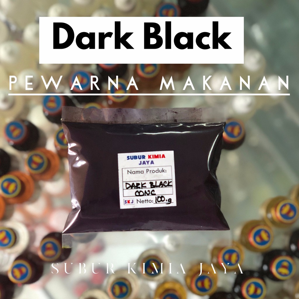 

Pewarna Makanan Bubuk Dark Black Hitam ( 100 gram )