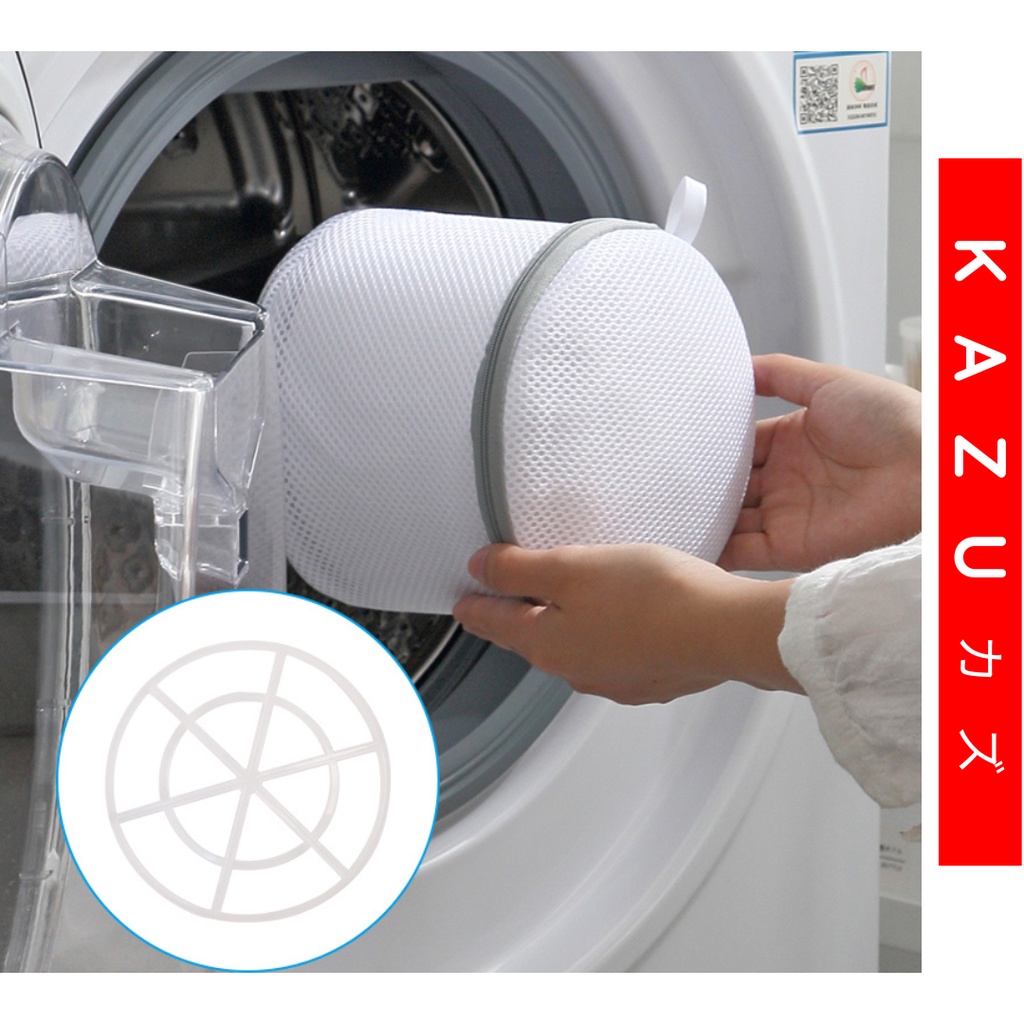 KAZU KHL156 Laundry Bag Kantong Jaring Mesin Cuci Baju Kotor Bra Celana Dalam Underwear Pakaian Bayi Halus Travel Organizer Penyimpanan Pakaian