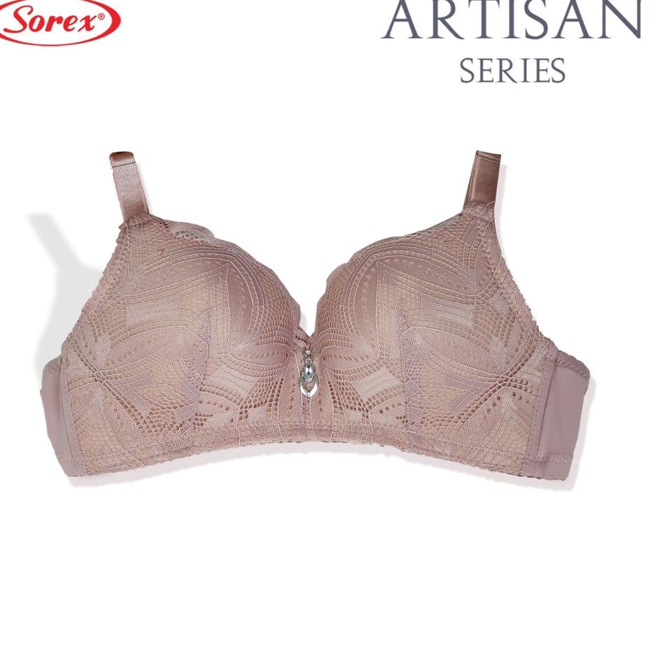 Big Sale Sorex Bra Busa Sedang Tanpa Kawat Kait 2 Cutting 3/4 Brukat Artisan Setara Cup B-C Harian B