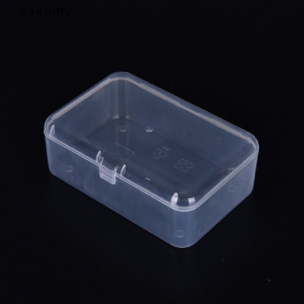 PRT  New Small Transparent Plastic Storage Box clear Square Multipurpose display PRT