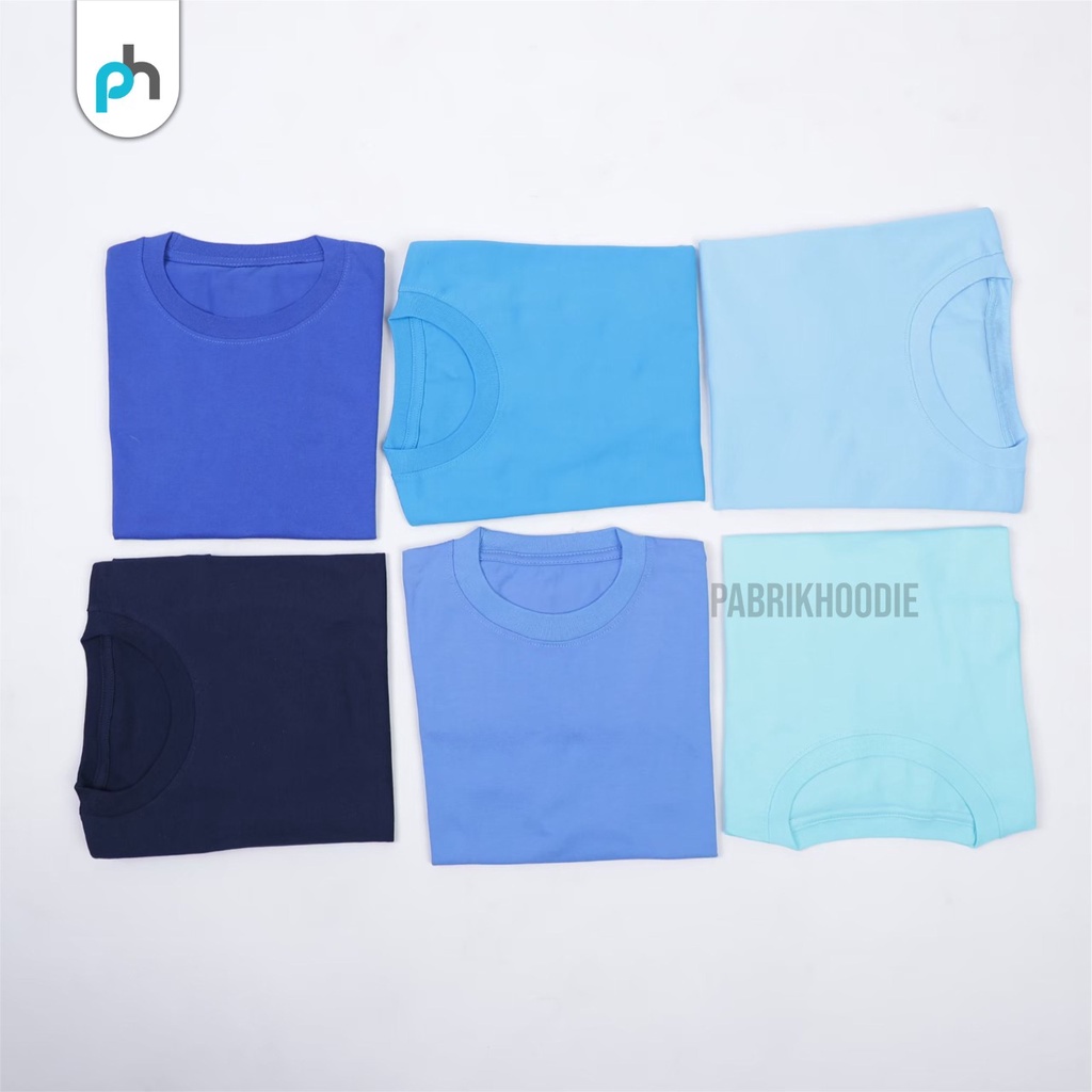 PABRIKHOODIE - KAOS POLOS PENDEK 100% COTTON (PRIA &amp; WANITA)