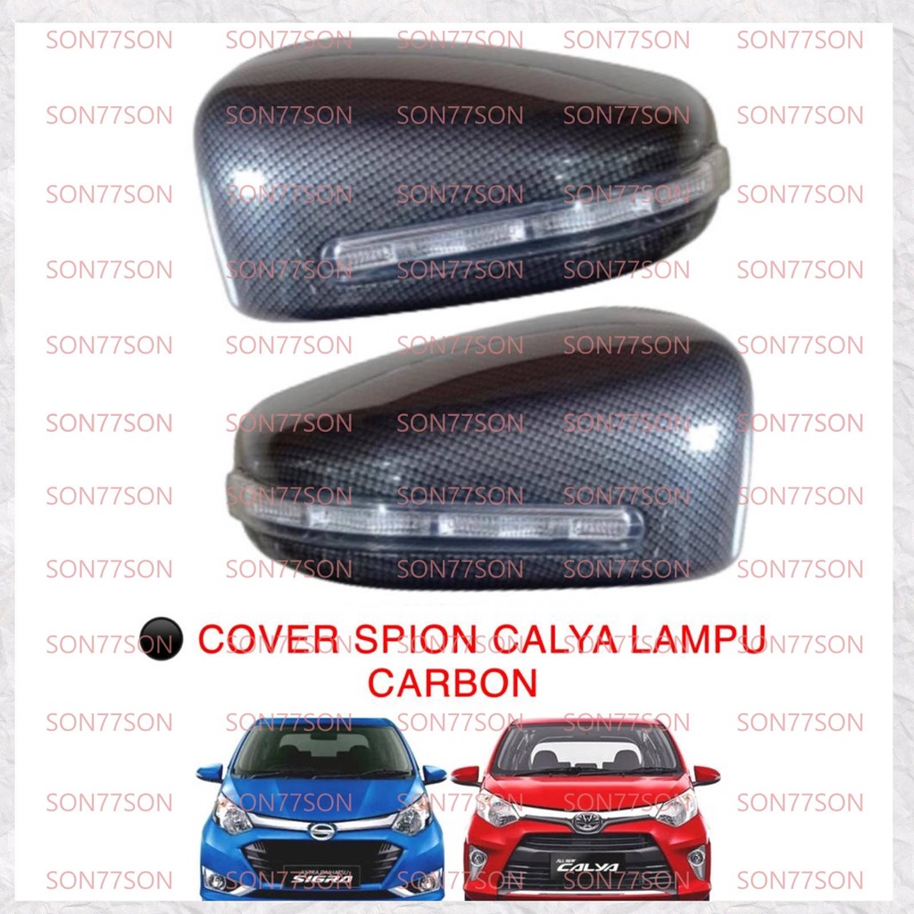 Cover Spion Ganti Calya sigra 2016 2018 2020 2022 Up Lampu Carbon