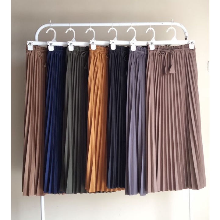 ROK PLISKET PREMIUM TEBAL / ROK PLISKET TALI LONCENG / ROK PLISKET MAYUNG / PLISKET PREMIUM GRADE A