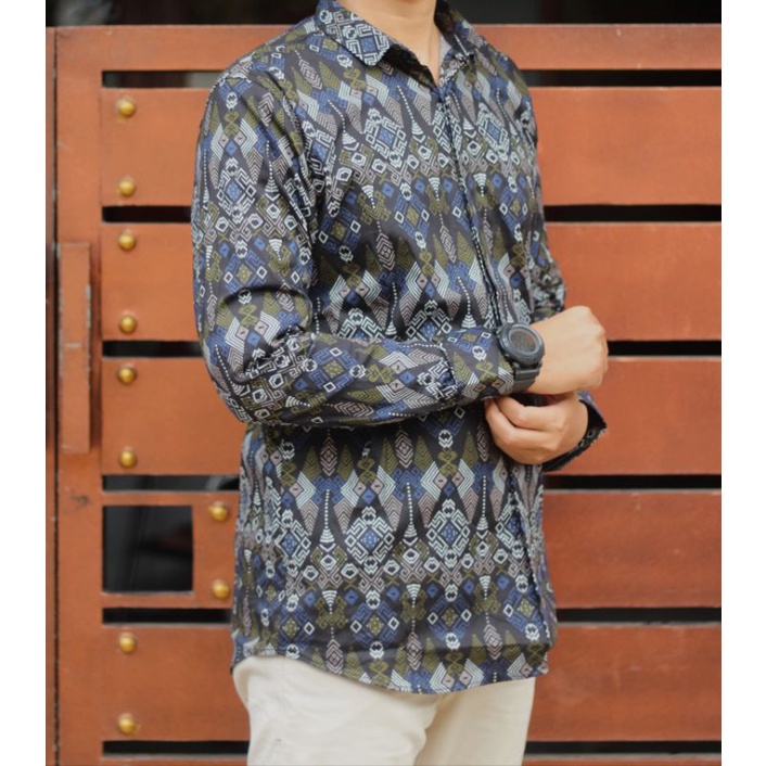 Kemeja batik songket pria/kemeja batik/kemeja pria/batik pria/kemeja pria