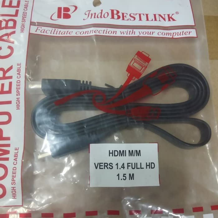 Kabel HDMI 1,5 Meter Flat Standard Cable