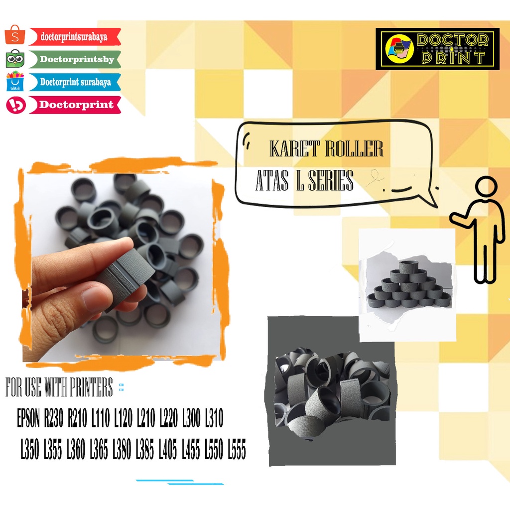 Karet Roller Atas Epson L Series L110 L120