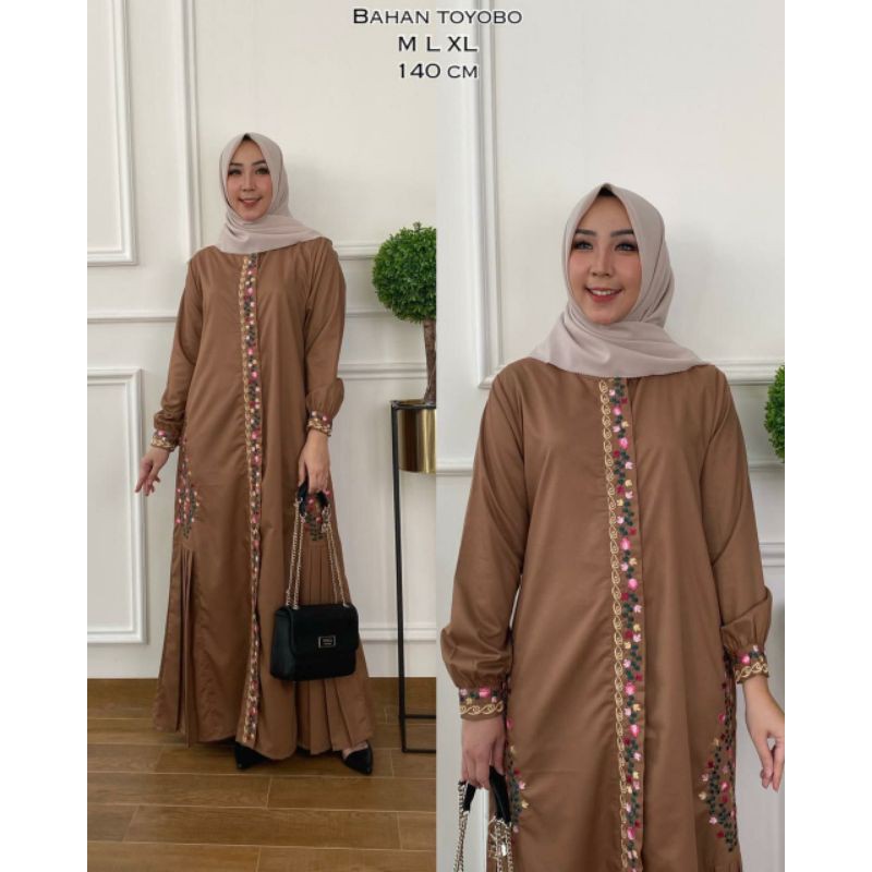 gamis bordir toyobo
