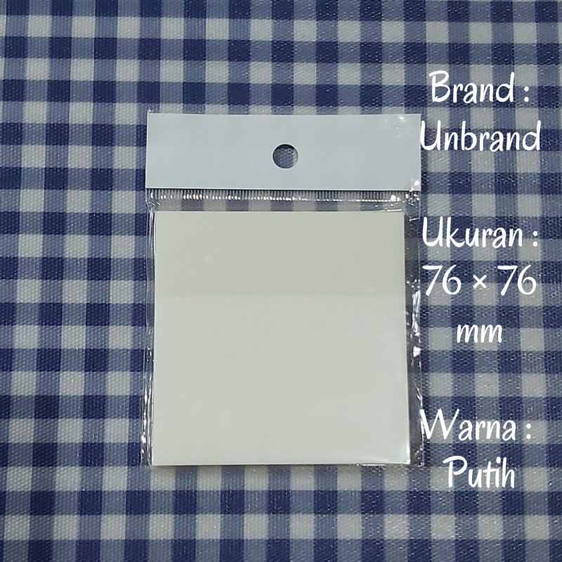(READY STOCK) Sticky Note Transparan-UB-76×76-P