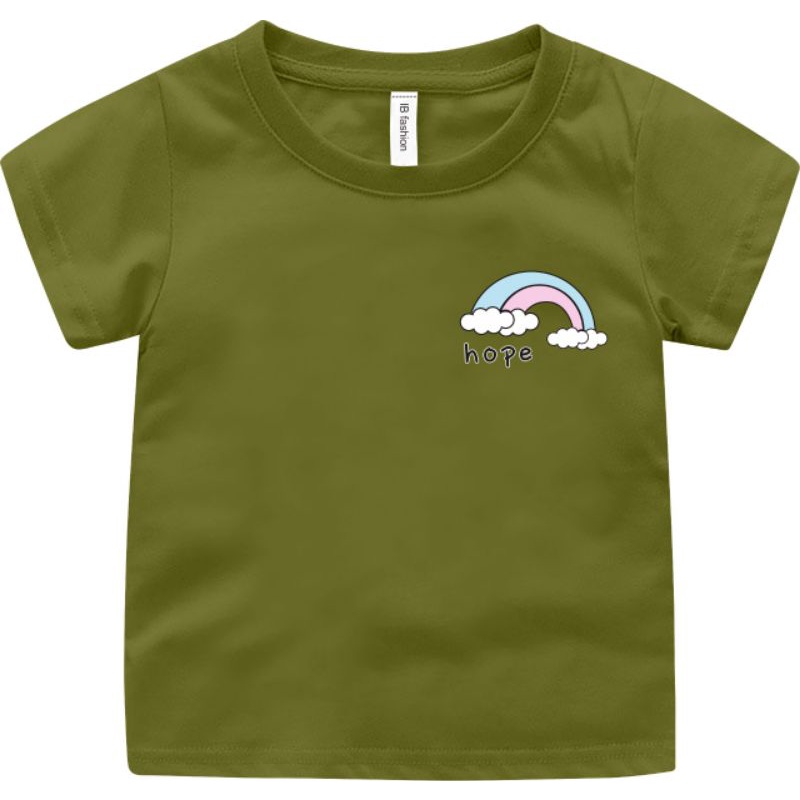 ((IB))KAOS ANAK2 UNISEX/ LOGO RAINBOW DIGITAL SABLON