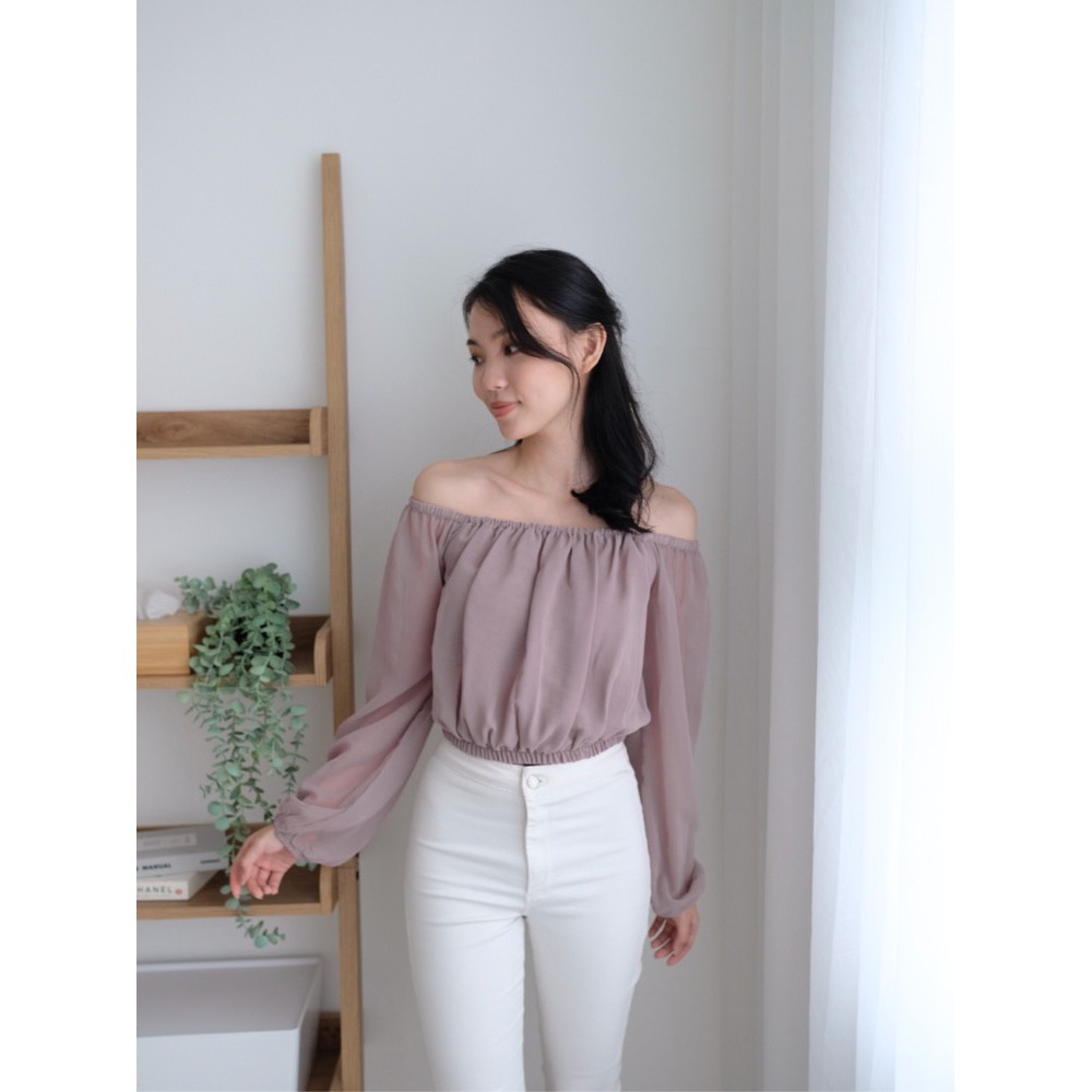 Kadaka T-0384 Top Korea Full Chiffon