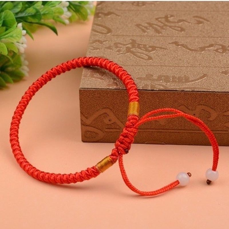 New zombies year red rope retro men and women couple woven bracelet 210825