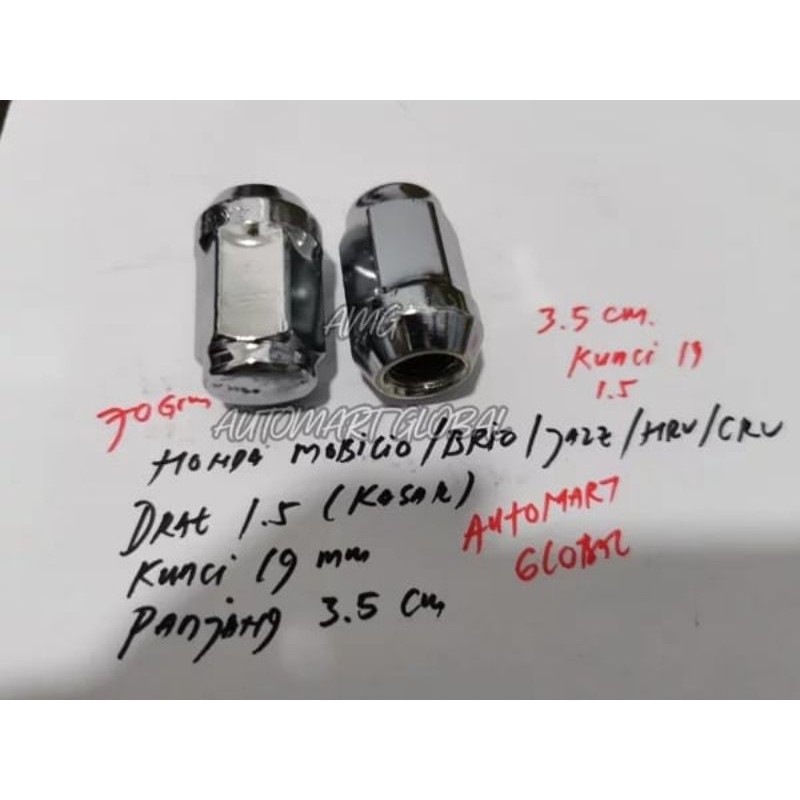 mur baut roda honda mobilio brio hrv crv brv jazz  merk fujita