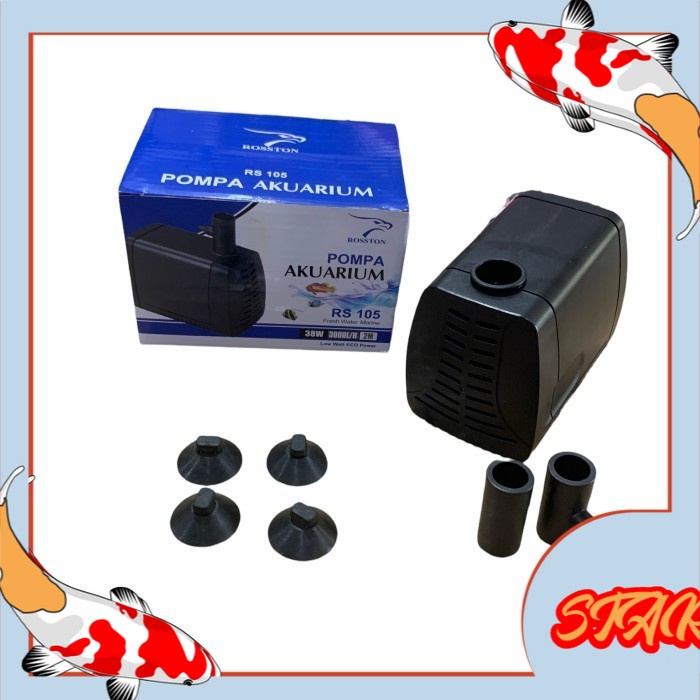 aquarium pompa celup water pump ROSSTON RS 105