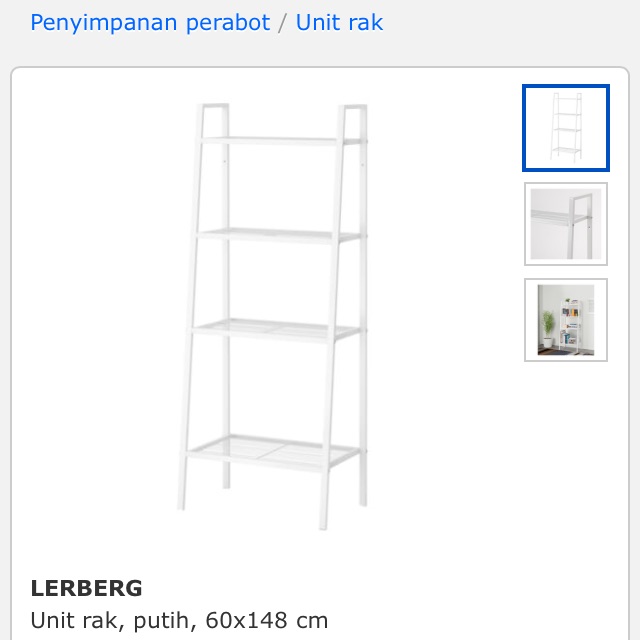 Lerberg ikea besar - warna putih
