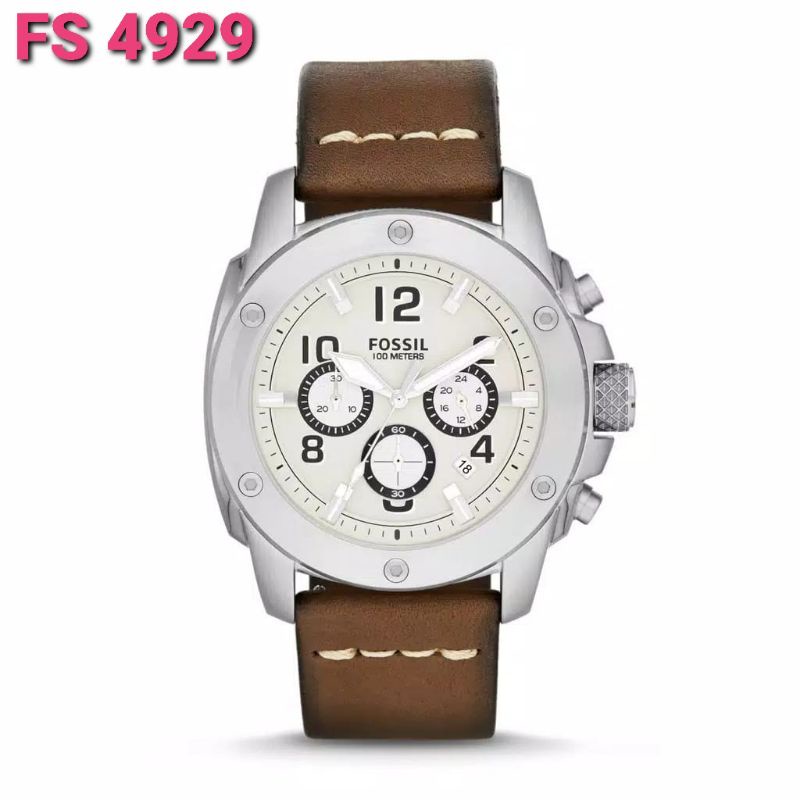 JAM TANGAN PRIA FS FS-4929 FS4929 STRAP LEATHER ORIGINAL BM