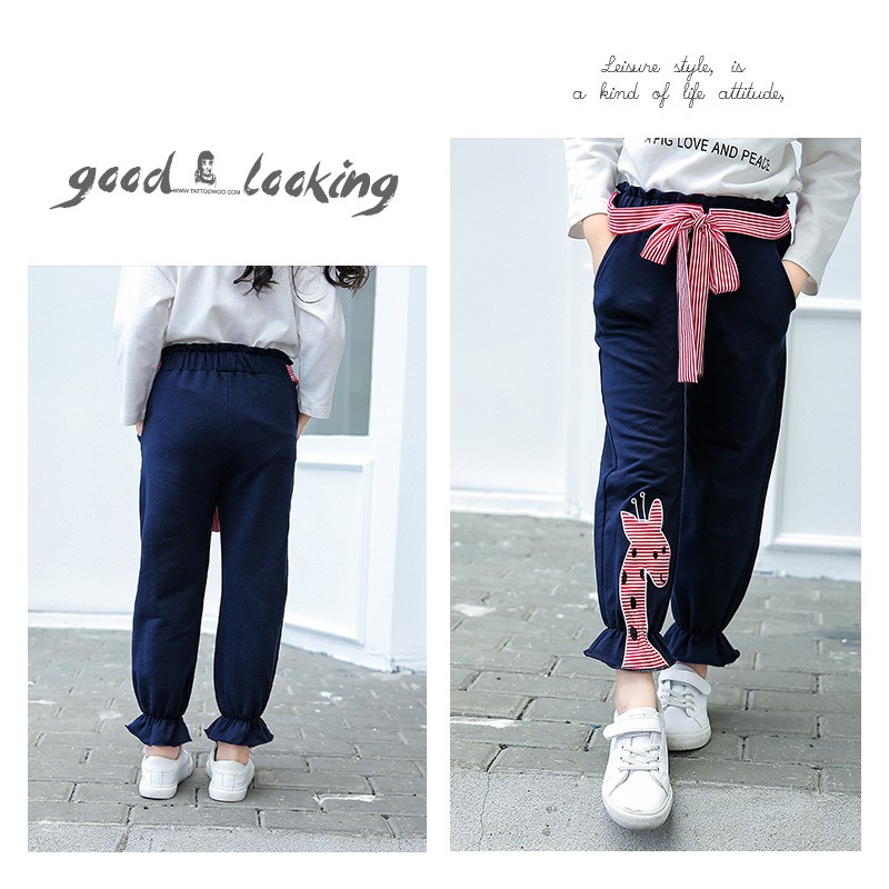 HappyOliver GIRRAFE CAPE PANTS celana jerapah anak perempuan jogger katun impor