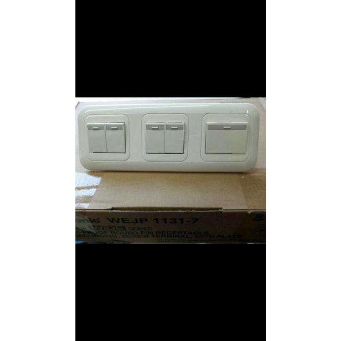 SAKLAR PANASONIC 5 GANG 5GANG SAKELAR SWITCH LAMPU PANASONIC 5 GANG