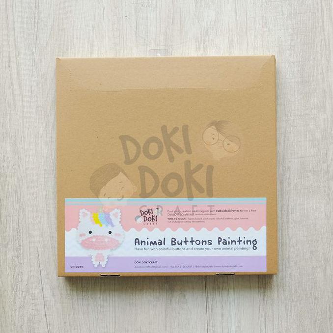 

Cuci Gudang Awal Tahun Animal Button Painting Craft Kit - DIY - Unicorn Kerajinan Tangan Anak Big