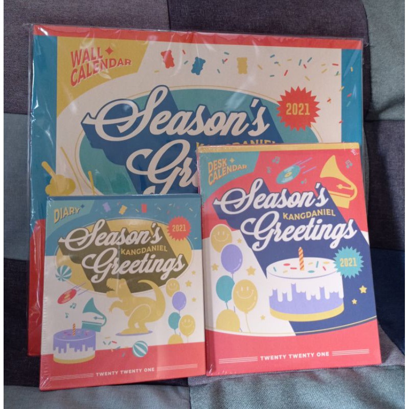 READY KANG DANIEL SEASON GREETING 2021 DESK KALENDER FULLSET