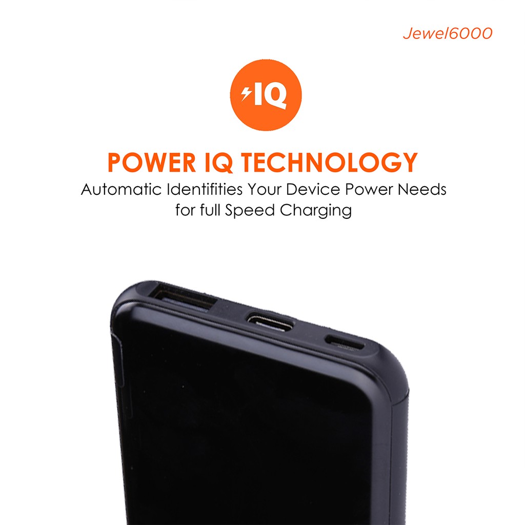 Powerbank 6000 MAH JETE A1 Original Garansi 1 Tahun