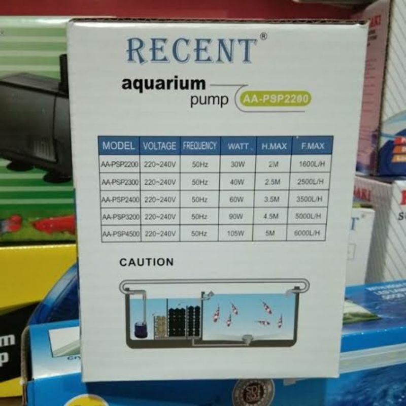 recent AA PSP 2200 Power Head Pompa Celup Aquarium Kolam Hidroponik