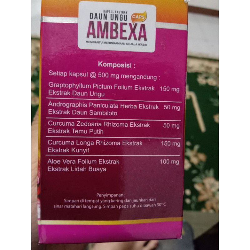 ambexa daun ungu