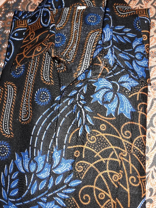 Batik Couple Keluarga Sania Ruffle Ori Ndoro Jowo Dnt Motif Pari Seno Biru