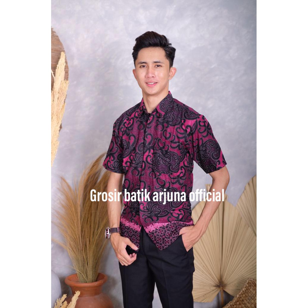 BATIK LAKI LAKI LENGAN PENDEK M L XL XXL XXXL