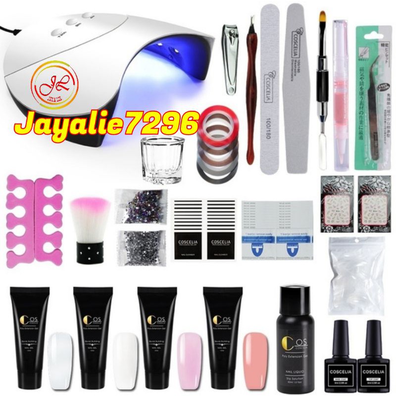 

25 Pcs/ Set Coscelia Nail Builder Gel Poly Gel Kit