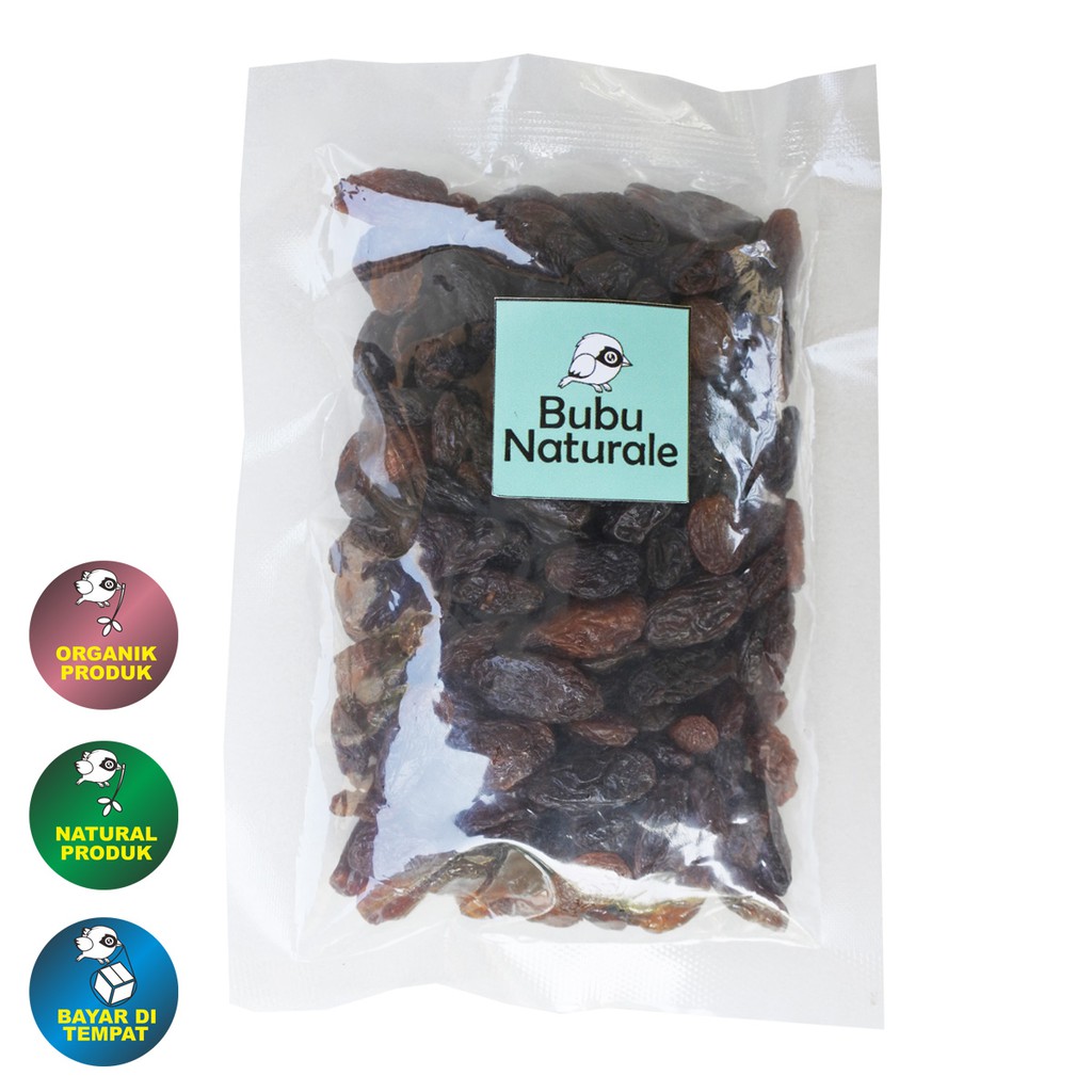 

Bubu Naturale - Black Raisin Seedless 100 gr / Kismis Hitam 100 gr