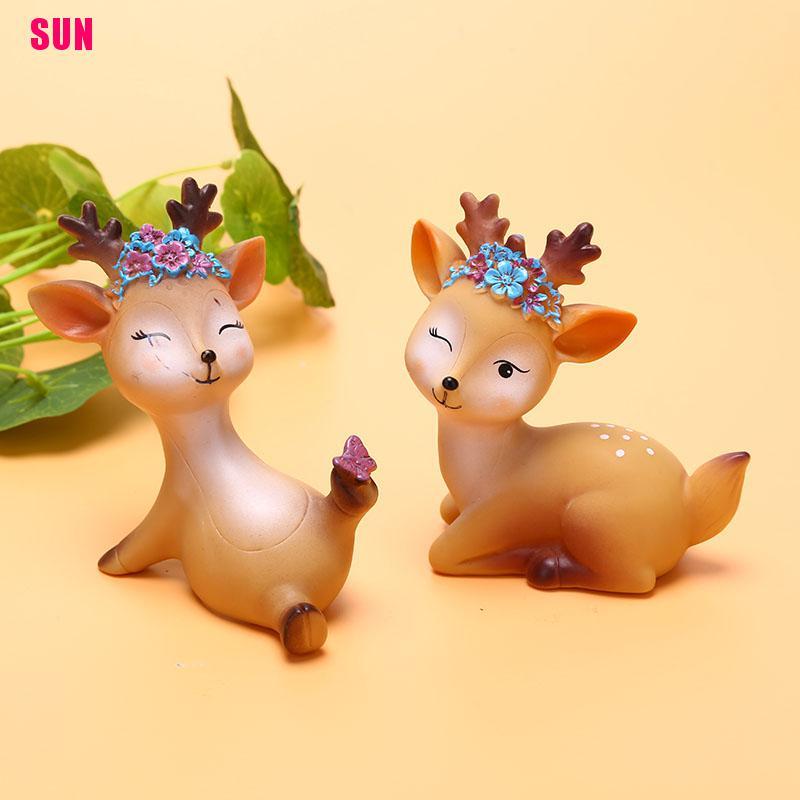 Miniatur Rusa Sika Untuk Dekorasi Topper Kue