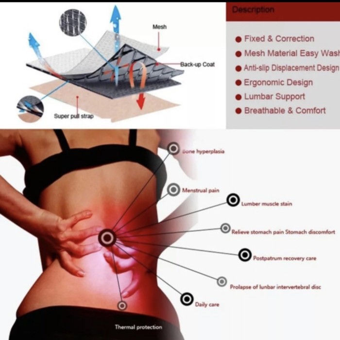 256 magnetic terapi pinggang 256 magnetik theraphy back pain