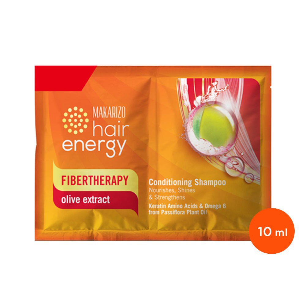 Shampo Hair Energy Fibertherapy Conditioning 10Ml Sachet / Shampo Perawatan Rambut Rusak