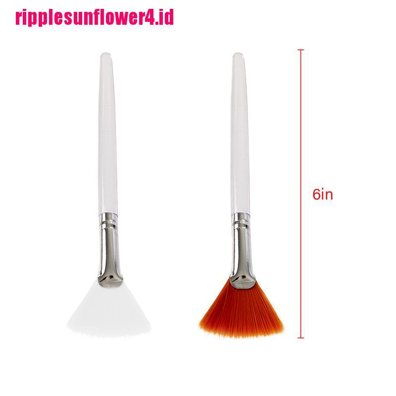 3pcs Brush Makeup Portable Bentuk Kipas