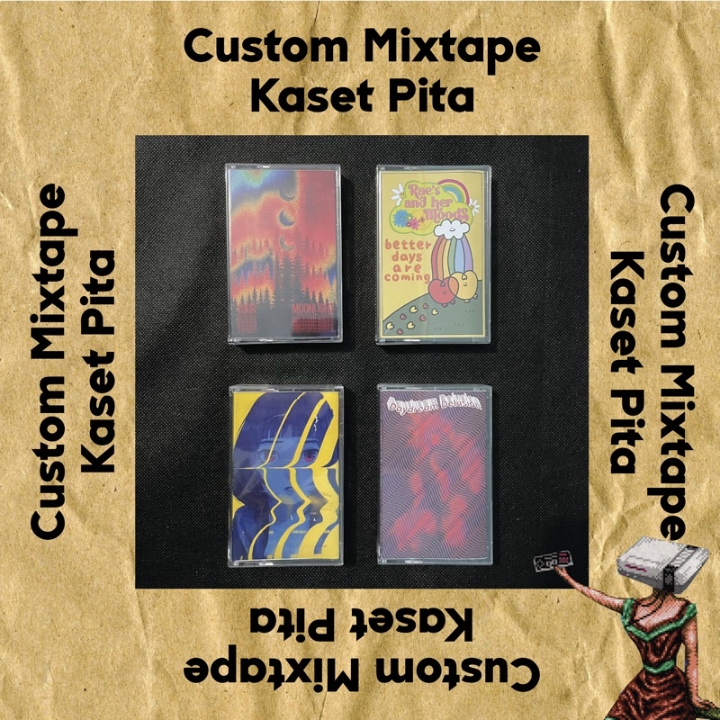 CUSTOM KASET PITA / CUSTOM MIX TAPE KASET PITA