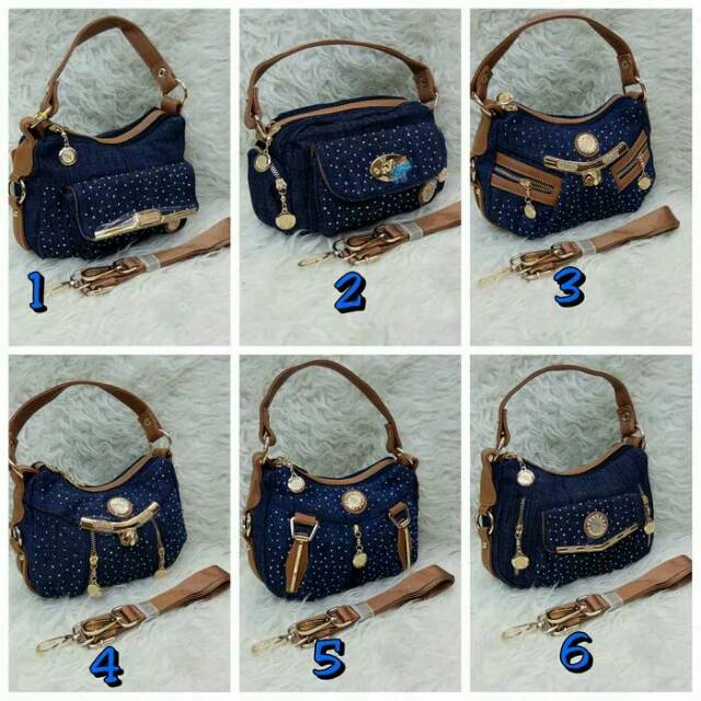 Tas wanita mjl kj jeans mini