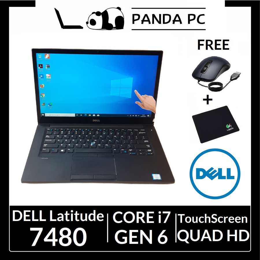 Dell Latitude E7480 Core i7 6th Gen Quad HD Touchscreen Laptop Second