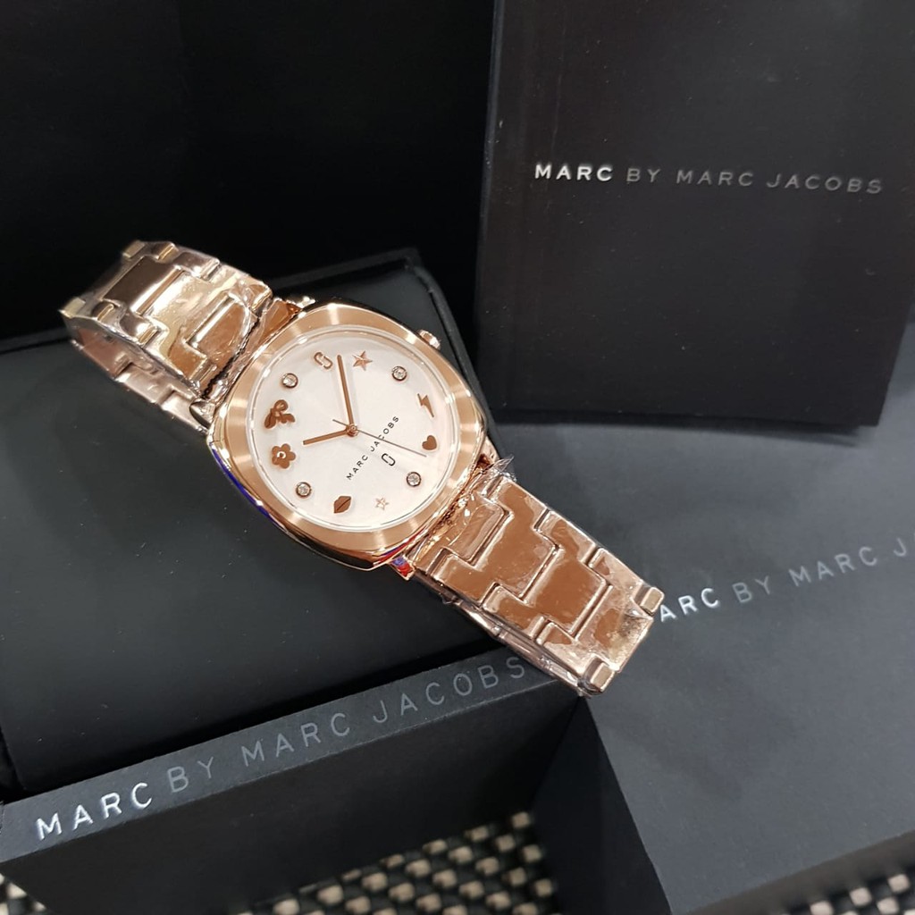 JAM TANGAN PRIA WANITA | RANTAI | KULIT | KARET | MURAH | WANITA MARC JACOBS MJ 3574 STEEL GOLD DIAL