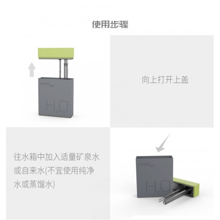 HP908 Mini USB Portable H2O Cool Mist Ultrasonic Humidifier 450ML