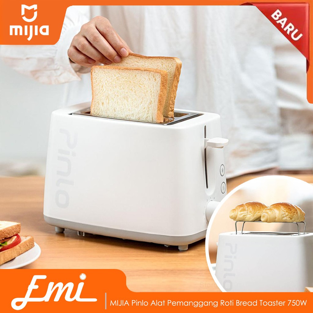 MIJIA Pinlo Alat Pemanggang Roti Bread Toaster 750W