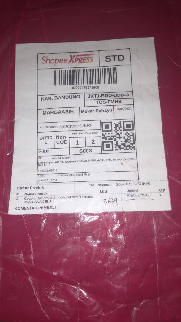 Couple Batik Modern Songket Slimfit Terlaris Ayah Anak Ibu