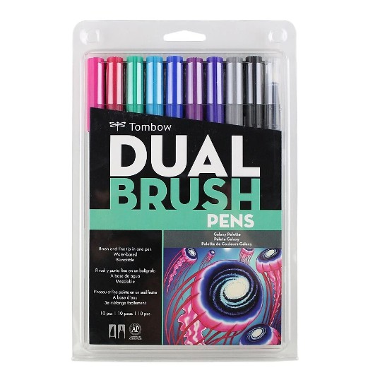 Tombow Dual Brush Pens Set - Galaxy