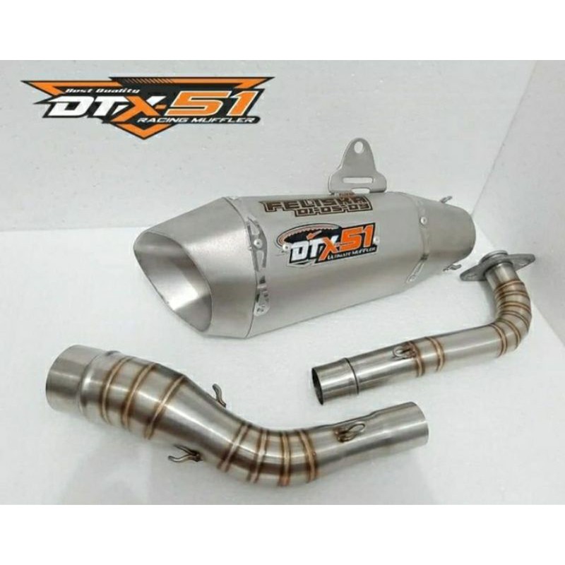 Knalpot Aerox full sistem model sanblast original Dtx-51 Ultimate Muffler