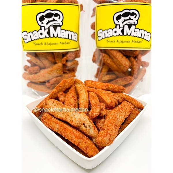 BASRENG STICK PEDAS DAUN JERUK / STICK PEDAS / BASRENG BULAT PEDAS 100GR | SNACKMAMA