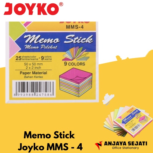 

Memo Stick Joyko MMS - 4 | Kertas Tempel | per 3pcs