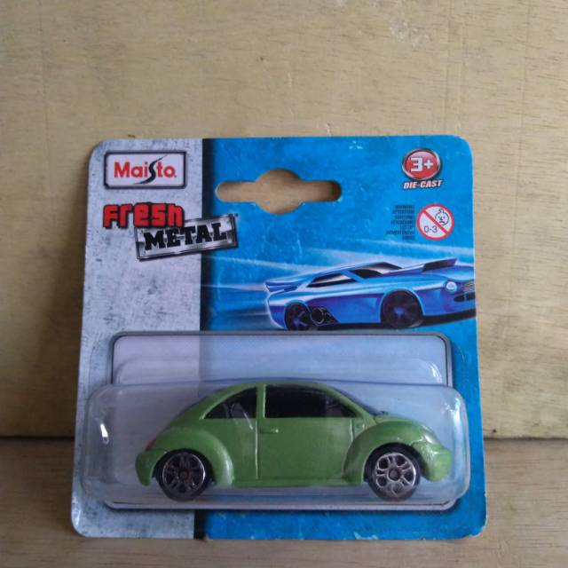 Diecast vw new beetle skala 64 maisto fresh metal