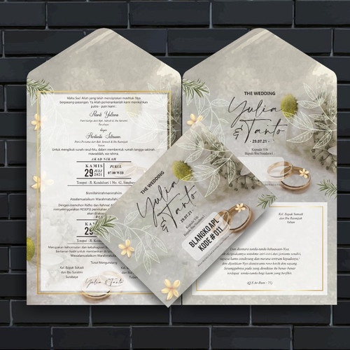 BLANGKO APL 11 / BLANKO APL 11 / BLANGKO UNDANGAN PERNIKAHAN RUSTIC