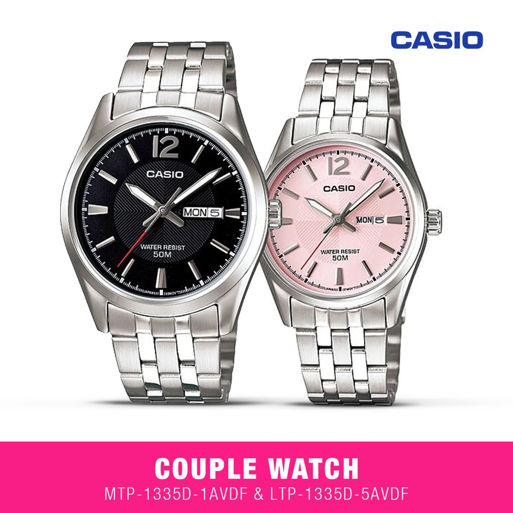 Casio Jam Tangan Couple MTP-1335D-1AVDF & LTP-1335D-5AVDF