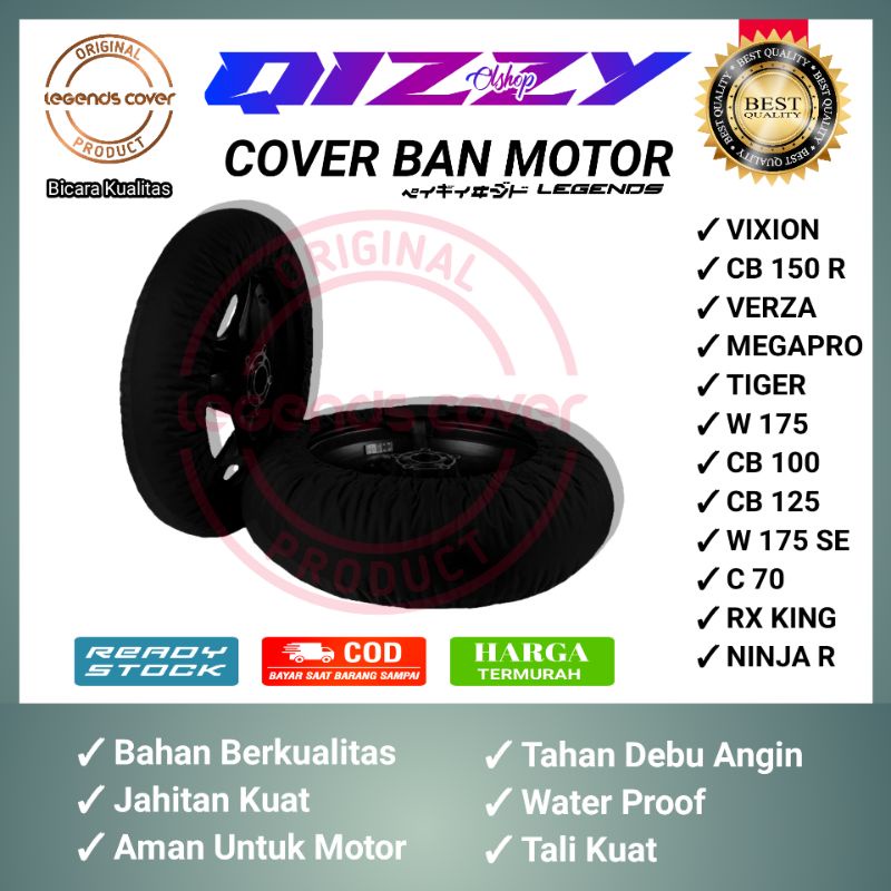 cover sarung ban motor road race / gtx / drag / sepeda balap