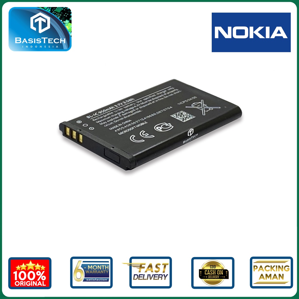 BATERAI NOKIA BL-4C - 6100 6131 6260 6300 1202 X2-00 2650 7270 - ORI